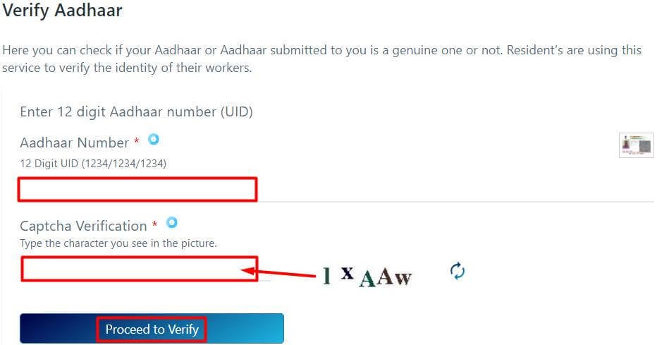 find mobile number with aadhar card online